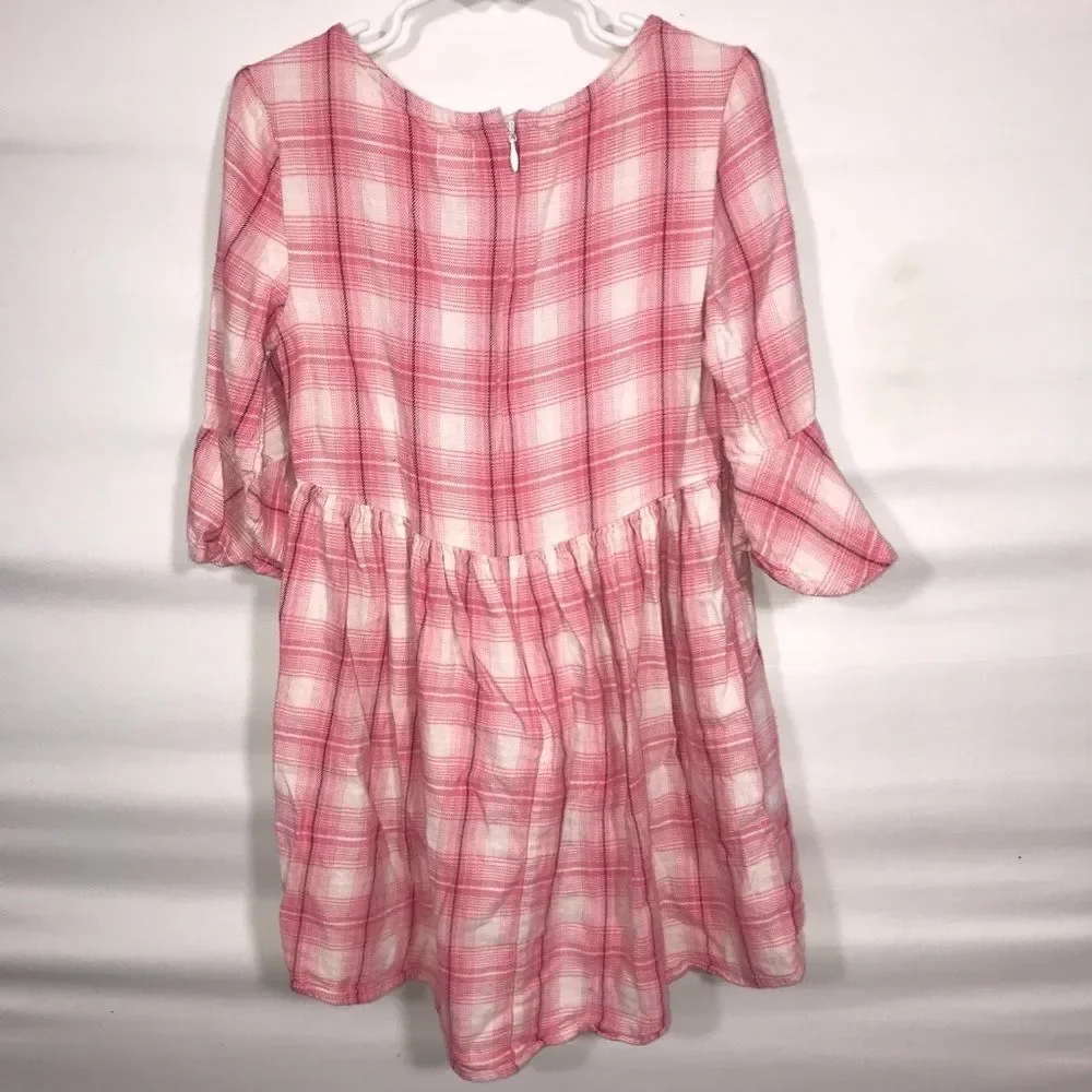 Gap Pink Plaid Dress